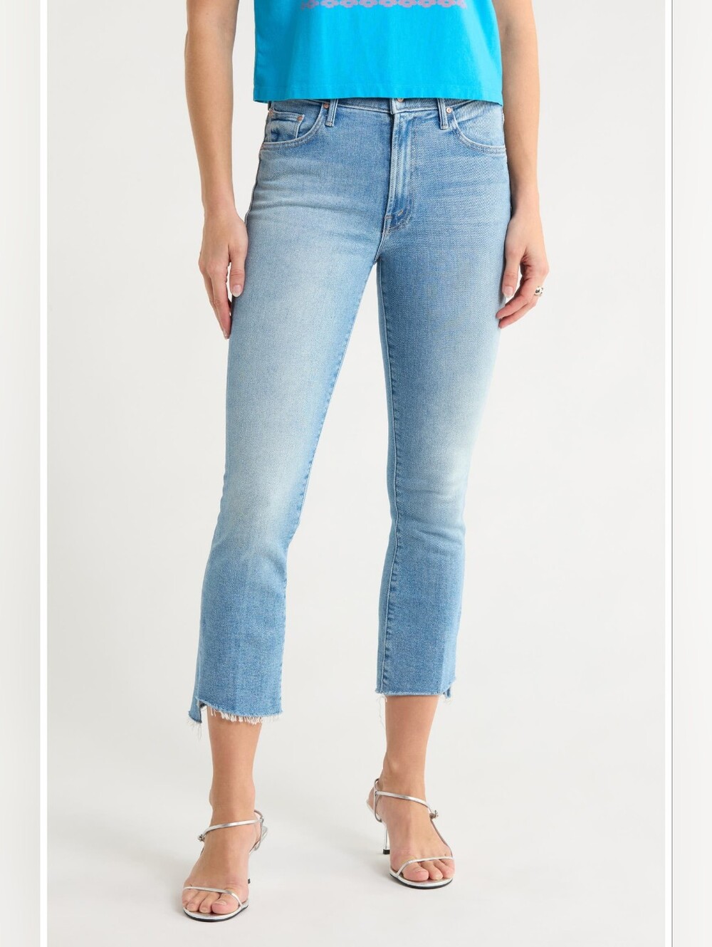 Mother Insider Crop Step Fray in Can You Dig It